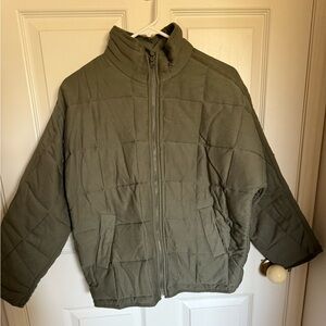 Thread & Supply Green Quilted Jacket. Size XS